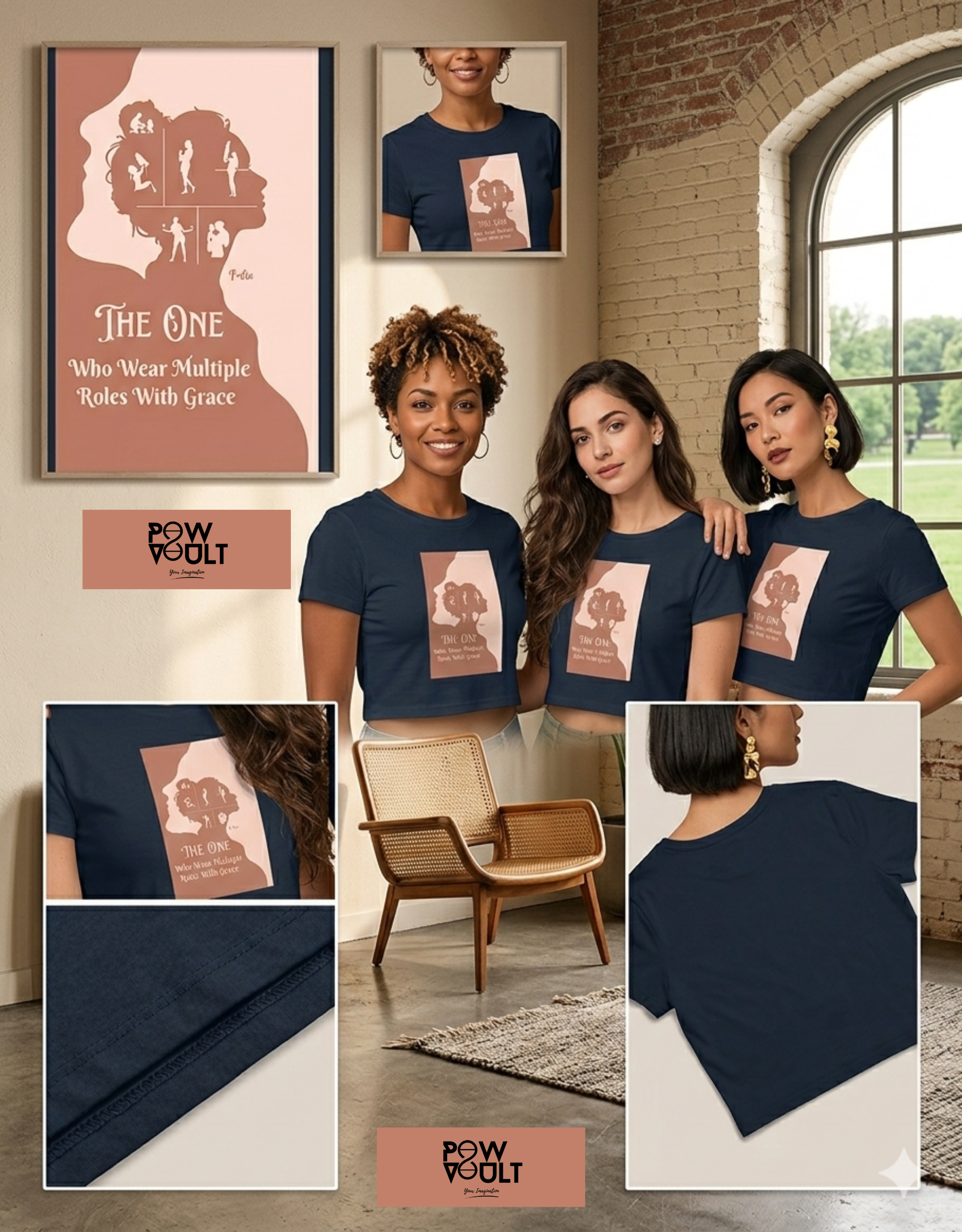 The One – The Woman Who Wears Multiple Hats With Grace | Empowered Women Graphic T-Shirt
